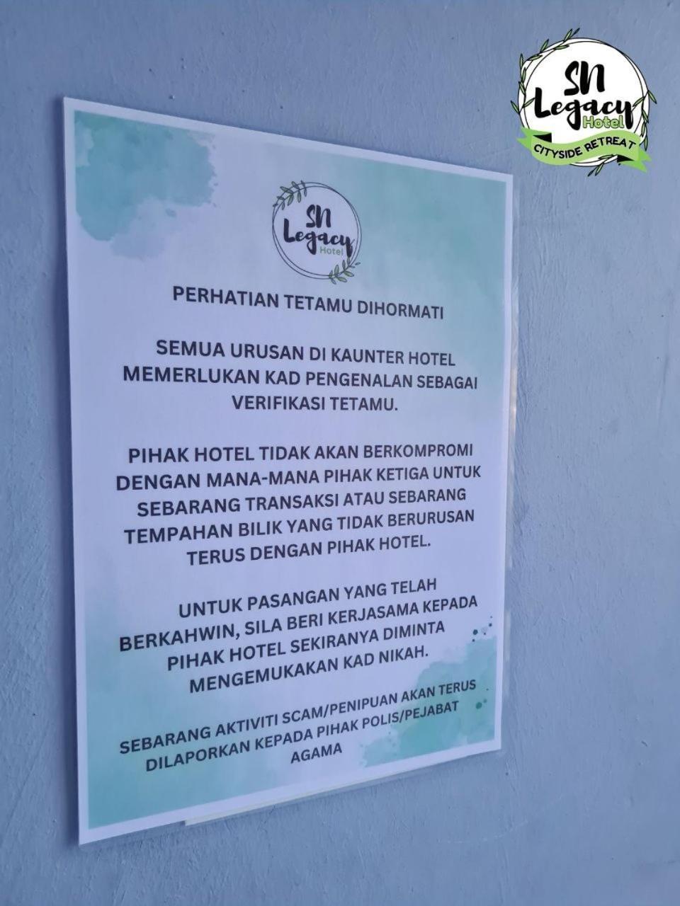 Hotel Sn Legacy Kuala Terengganu Kültér fotó